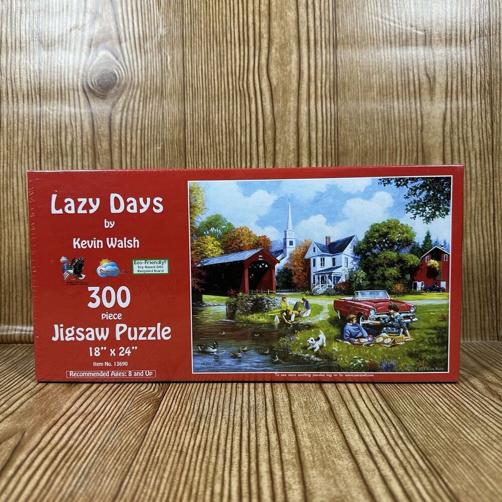SunsOut‎ Puzzle LAZY DAYS by Kevin Walsh 300 Pieces 18”x24”